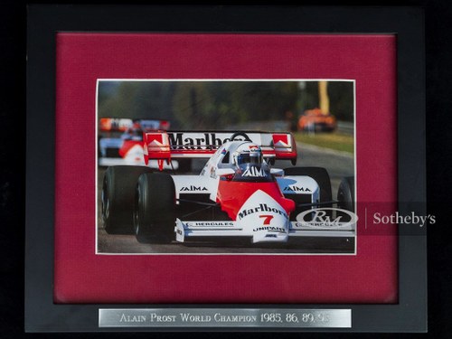 Alain Prost Signed Photograph For Sale by Auction