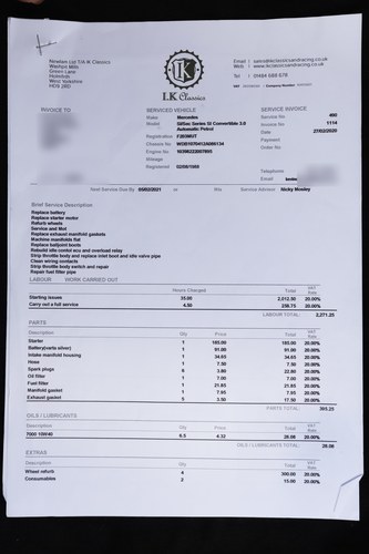 1988 Mercedes-Benz 300 SL R107 zum Verkauf (Bild 184 von 208)