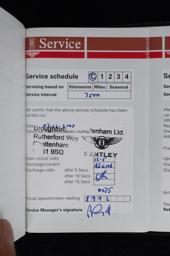 1997 Bentley Brooklands LPT Te koop (foto 194 van 236)