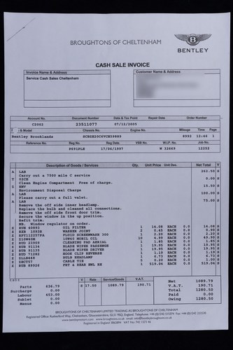 1997 Bentley Brooklands LPT Te koop (foto 228 van 236)