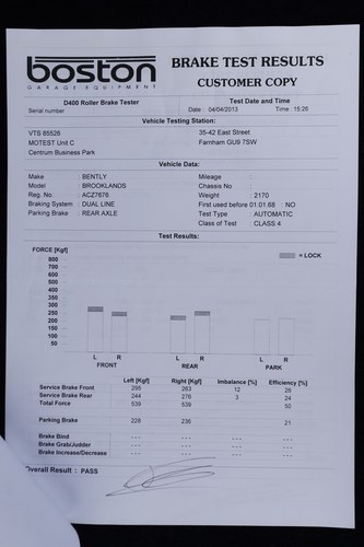 1997 Bentley Brooklands LPT Te koop (foto 232 van 236)