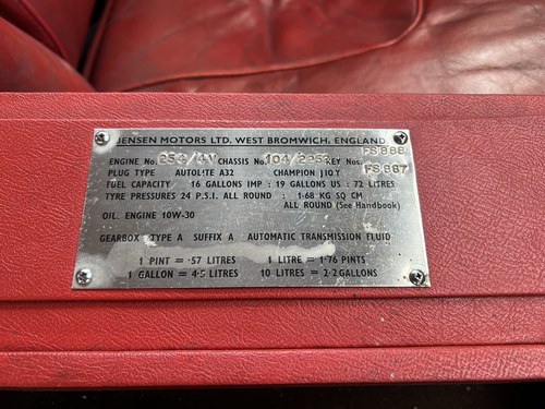 1964 Jensen CV-8 MkII 6.3 En venta (imagen 58 de 118)