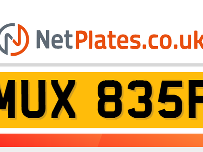 MUX 835F Private Number Plate On DVLA Retention Ready
