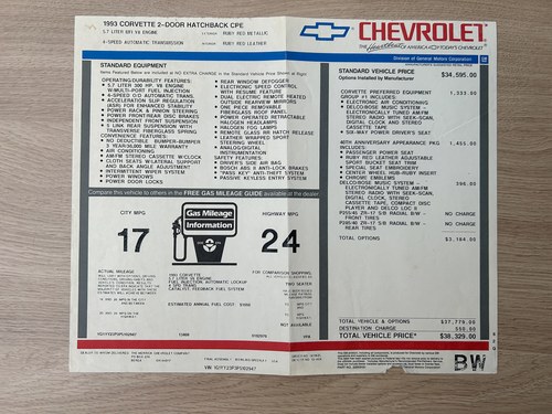 1993 Chevrolet Corvette 40th Anniversary Edition For Sale (picture 209 of 219)