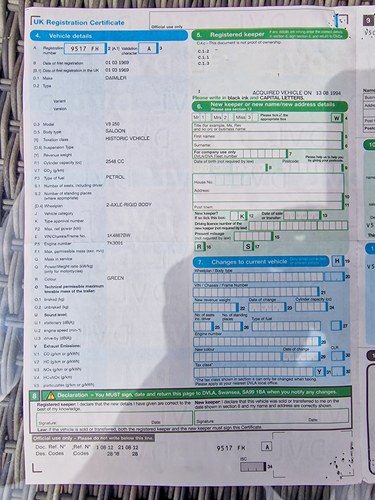 1969 Daimler V8 250 zum Verkauf (Bild 232 von 232)