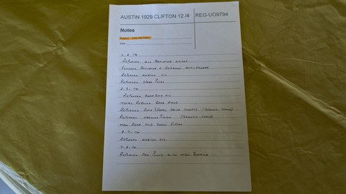 1929 Austin 12 Clifton Tourer For Sale (picture 81 of 90)