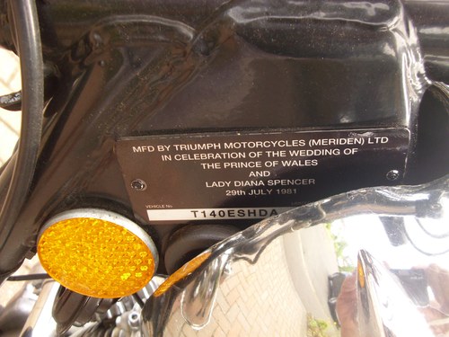 1981 Triumph Bonneville T140 Royal Wedding Limited Edition zum Verkauf (Bild 44 von 88)