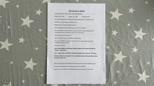 1959 Lotus Elite Series 1 En venta (imagen 227 de 239)