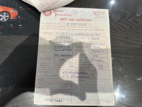 1991 Bentley Mulsanne S For Sale (picture 185 of 217)