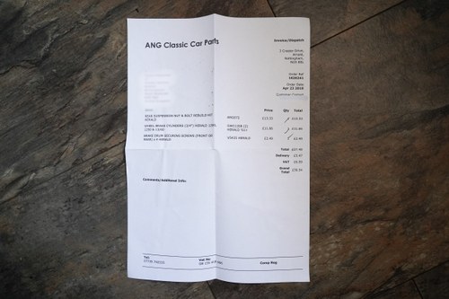 1964 Triumph Herald 1200 1.3 à vendre (picture 250 of 250)