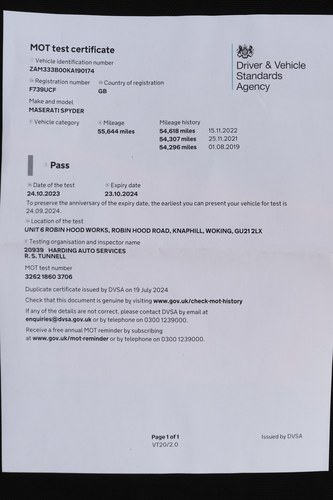 1989 Maserati Spyder 2800 Bi-Turbo Spyder e Te koop (foto 209 van 229)