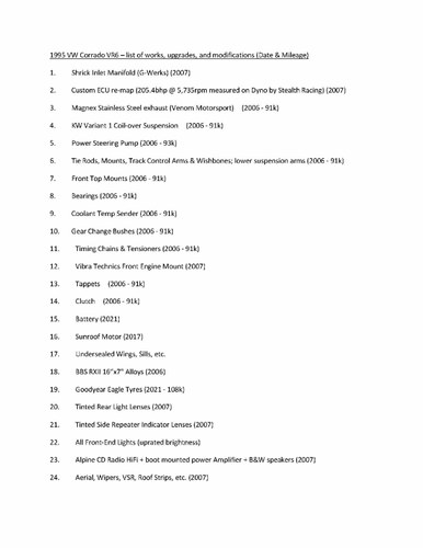 1995 Volkswagen Corrado VR6 2.9 In vendita (immagine 432 di 433)