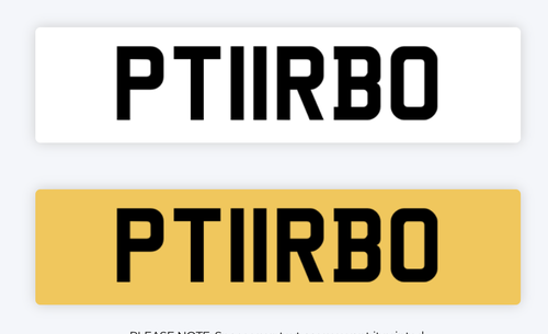 PT11 RBO Private Registration For Sale (picture 1 of 2)