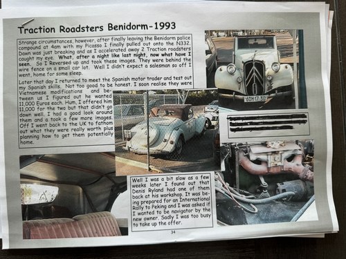 1950 Citroën Traction Avant Normale Roadster former Peking to Paris endurance rally car à vendre (picture 188 of 216)