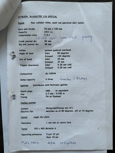 1950 Citroën Traction Avant Normale Roadster former Peking to Paris endurance rally car à vendre (picture 196 of 216)