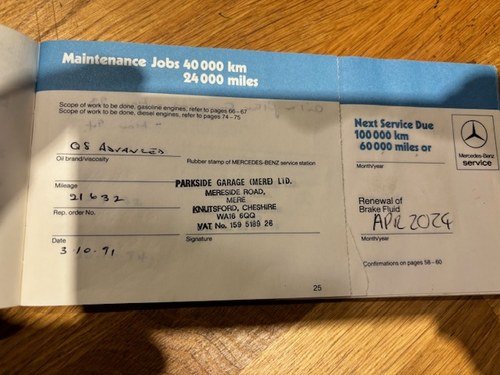 1987 Mercedes-Benz R107 300SL In vendita (immagine 154 di 168)