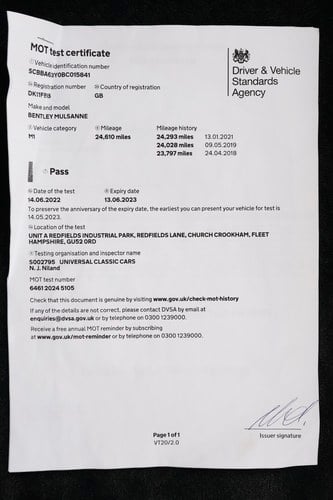 2011 Bentley Mulsanne à vendre (picture 222 of 235)