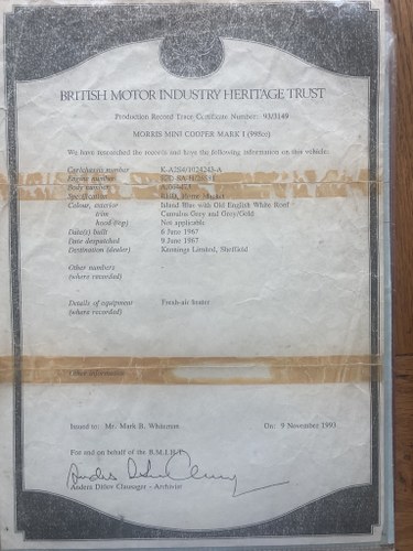 1967 Morris Mini Cooper Mk1 to 1340cc ‘S’ Specification à vendre (picture 75 of 88)