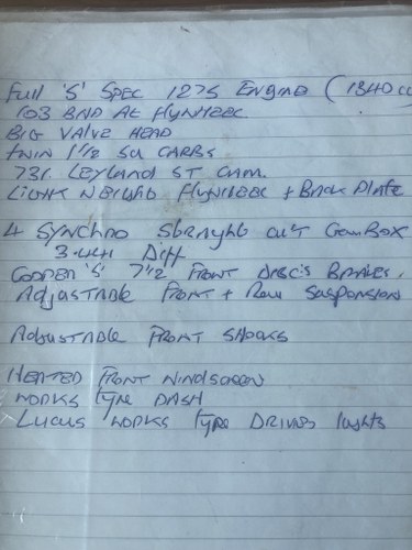 1967 Morris Mini Cooper Mk1 to 1340cc ‘S’ Specification à vendre (picture 86 of 88)