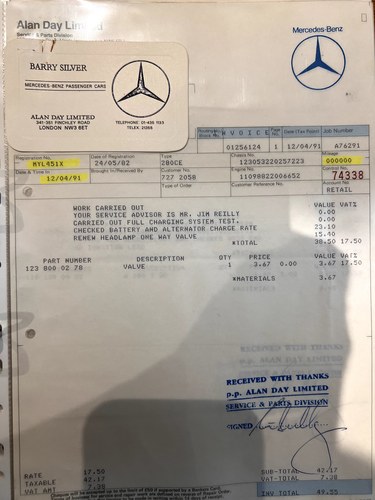 1982 Mercedes-Benz C123 280CE For Sale (picture 188 of 237)
