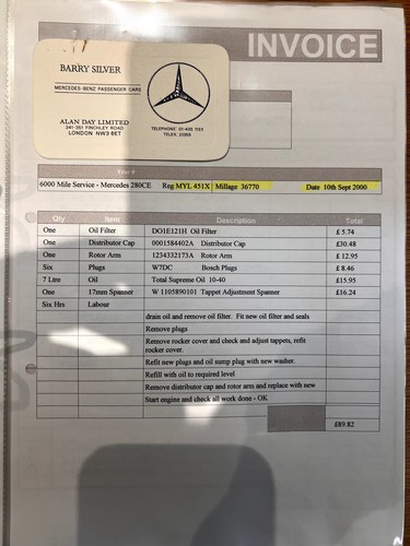 1982 Mercedes-Benz C123 280CE For Sale (picture 200 of 237)