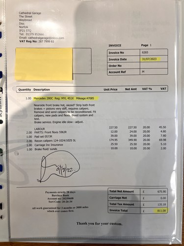 1982 Mercedes-Benz C123 280CE For Sale (picture 232 of 237)