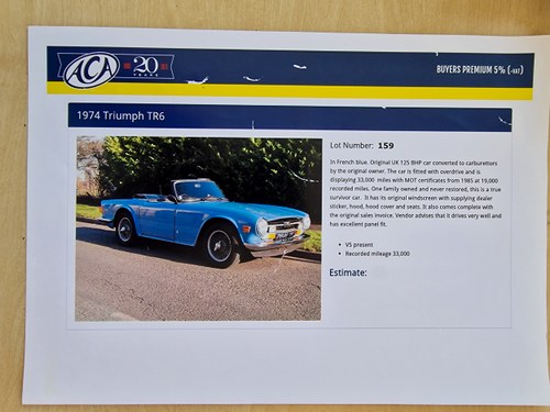 1974 Triumph TR6 Race/Rally FIA In vendita (immagine 261 di 266)