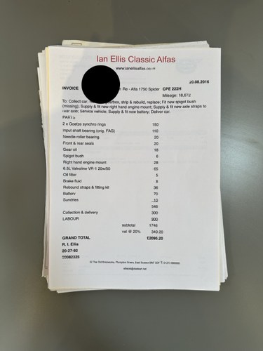 1970 Alfa Romeo 1750 Spider Veloce à vendre (picture 154 of 225)