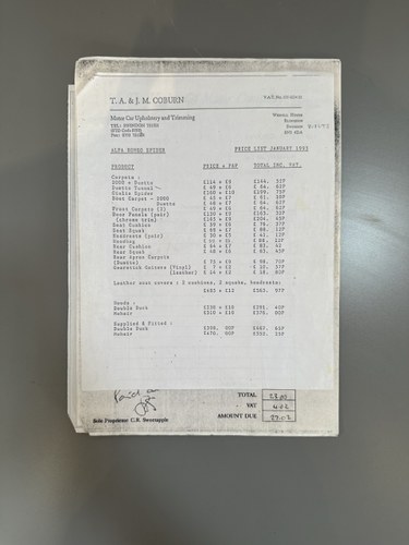 1970 Alfa Romeo 1750 Spider Veloce à vendre (picture 217 of 225)