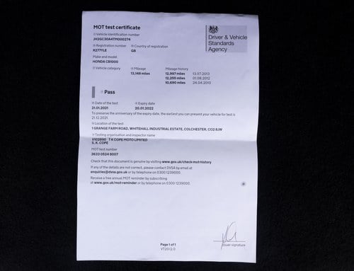 1998 Honda CB1000 Super Four For Sale (picture 97 of 98)