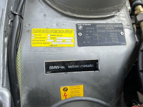 1988 BMW 635 CSi For Sale (picture 153 of 164)