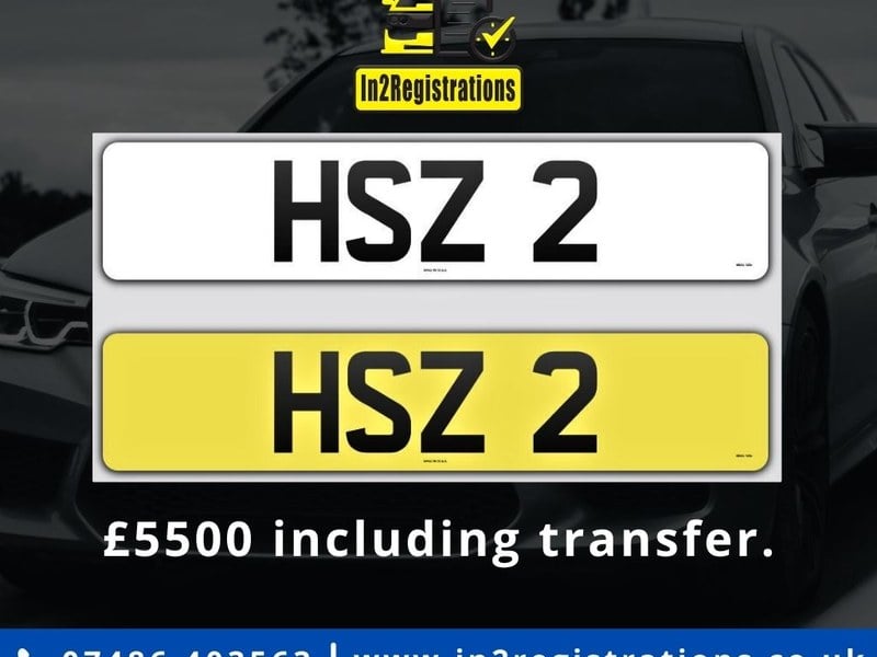 HSZ 2 Dateless 3x1 Number Plate.