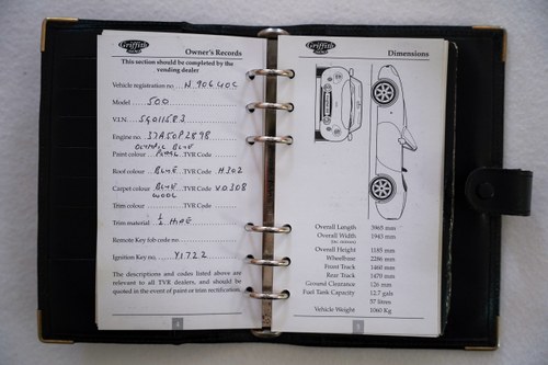 1995 TVR Griffith Te koop (foto 250 van 277)