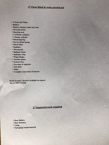 1973 Peugeot J7 Camper Van 1.9L Diesel zum Verkauf (Bild 129 von 130)