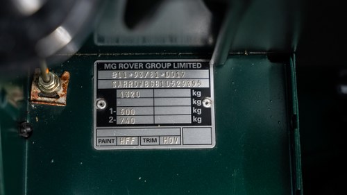 2001 MGF 1.8 MKII In vendita (immagine 122 di 151)