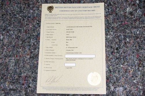 1962 Austin Healey 3000 MkII BT7 In vendita (immagine 137 di 166)