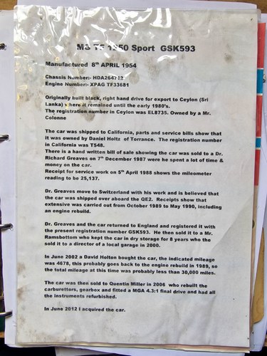 1954 MG TF 1250 zum Verkauf (Bild 196 von 231)