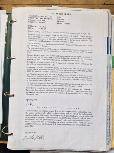 1954 MG TF 1250 zum Verkauf (Bild 201 von 231)