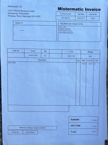 1970 Morris Minor Deluxe Convertible à vendre (picture 103 of 108)