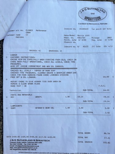 1970 Morris Minor Deluxe Convertible à vendre (picture 107 of 108)