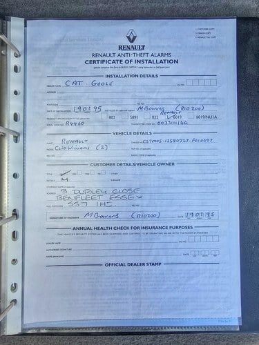 1995 Renault Clio Williams 2 In vendita (immagine 243 di 282)