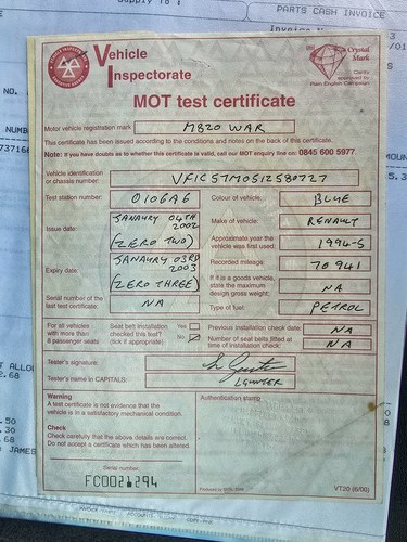 1995 Renault Clio Williams 2 In vendita (immagine 259 di 282)