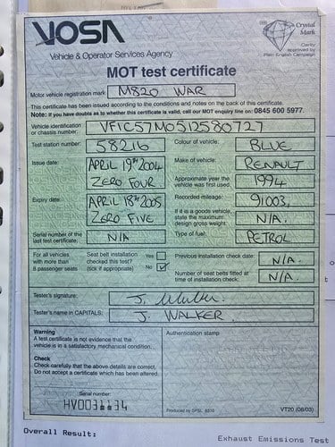 1995 Renault Clio Williams 2 In vendita (immagine 266 di 282)