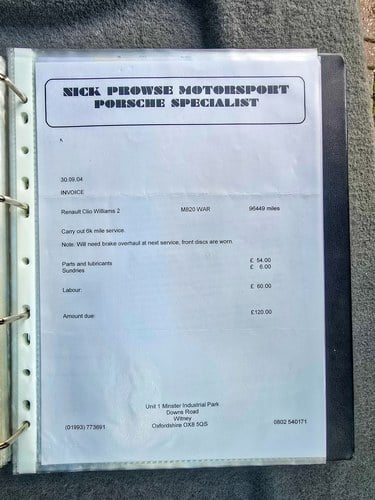 1995 Renault Clio Williams 2 In vendita (immagine 267 di 282)