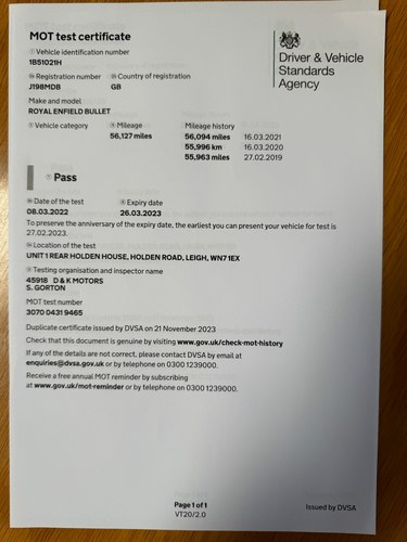 1992 Royal Enfield Bullet 500cc For Sale (picture 131 of 135)