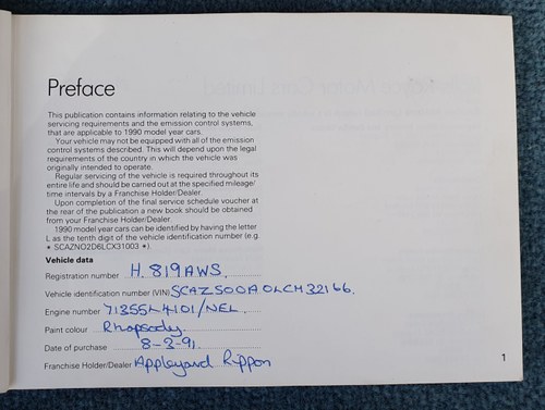 1991 Rolls Royce Silver Spirit II In vendita (immagine 329 di 350)