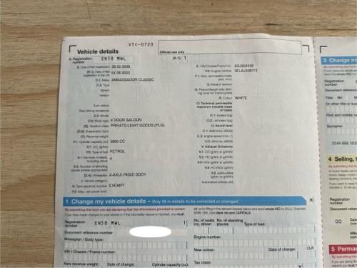 2009 Hindustan Ambassador Grand 1800ISX For Sale (picture 132 of 135)