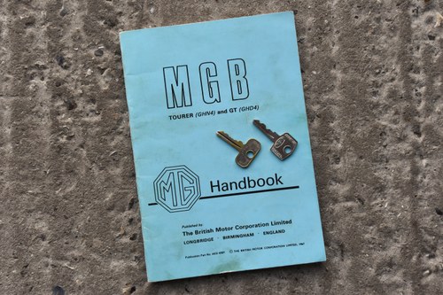 1969 MGB Roadster In vendita (immagine 168 di 180)