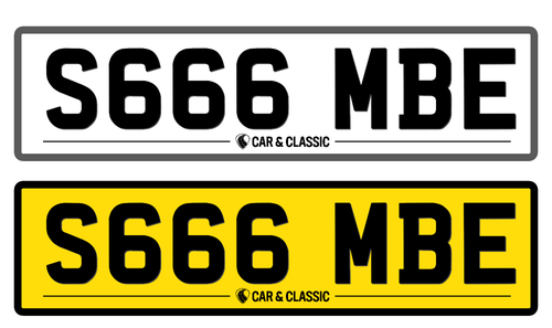 Private Registration - S666 MBE In vendita (immagine 1 di 1)