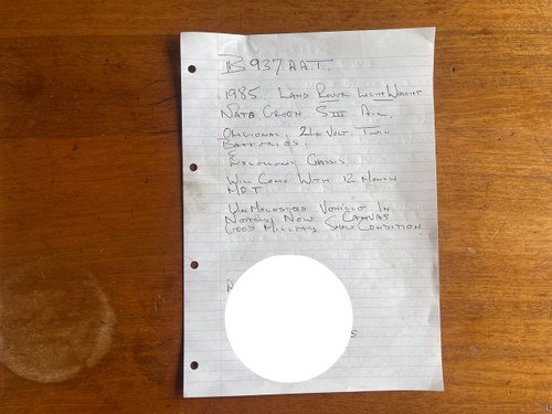 1985 Land Rover Series III Lightweight In vendita (immagine 142 di 142)